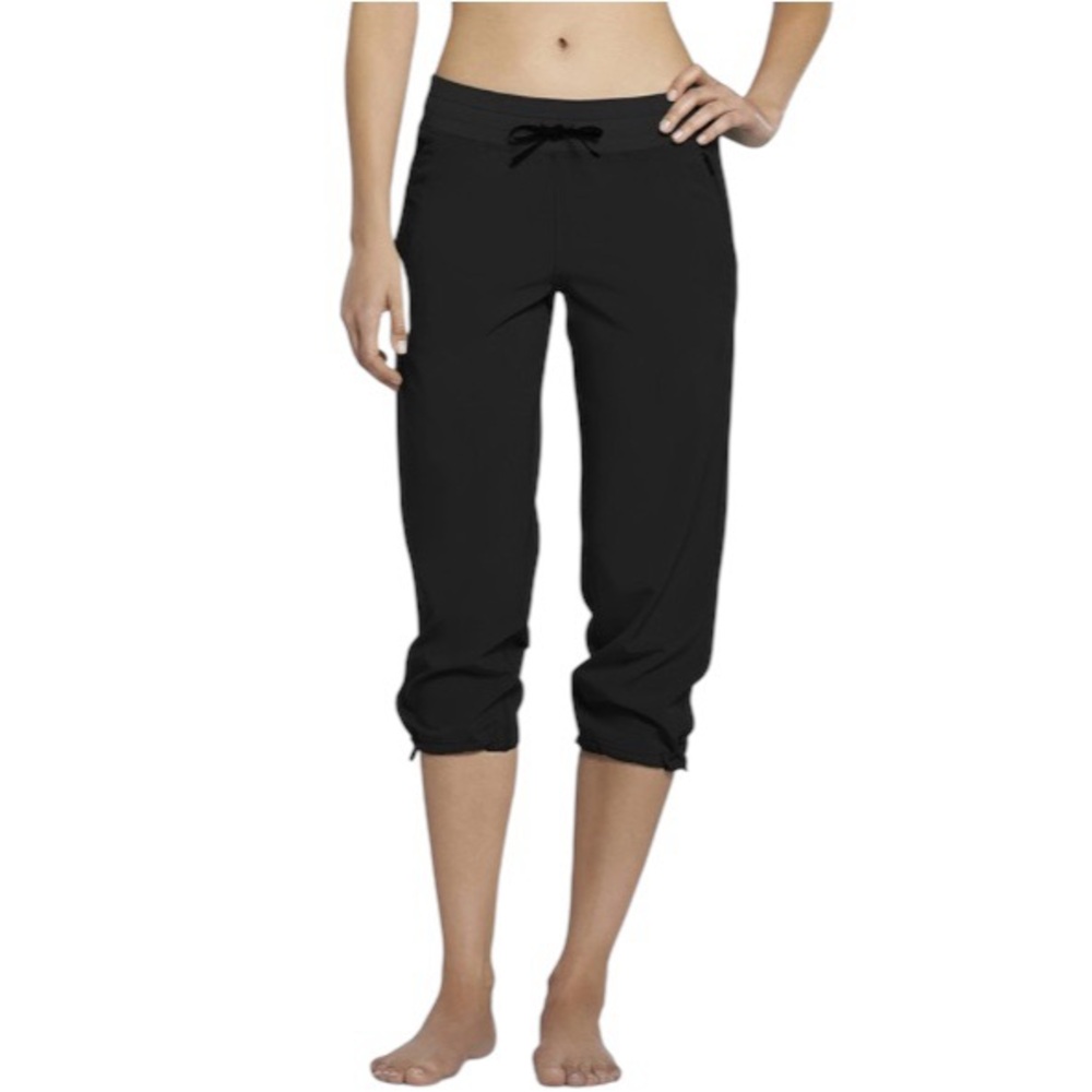 Fabletics Calama Crop Black‎ Pants Yoga Athleisure Training Size Small